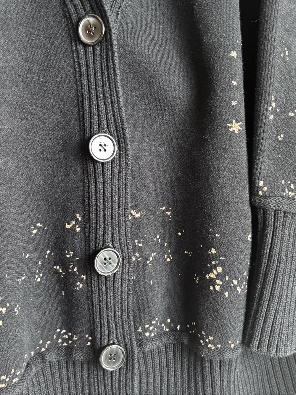 By Anthropologie Collared V-Neck Cardigan Size 2X (flaws, see description) - Picture 6 of 11